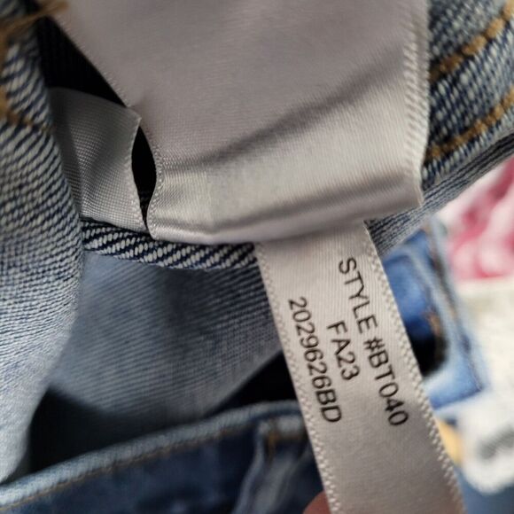 NWT J Crew Jeans Womens 26 Petite Blue Cropped Ankle Patch Pocket Utility BT040 - Picture 6 of 10